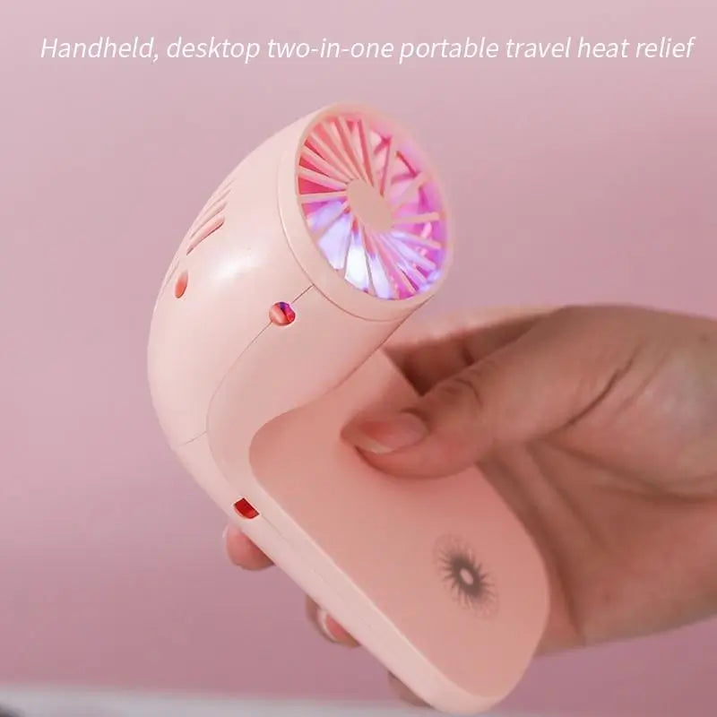 Portable Mobile Phone Holder Fan Personal Fan Multi- Function Fan Handheld Charging Fan (Battery Not Include)