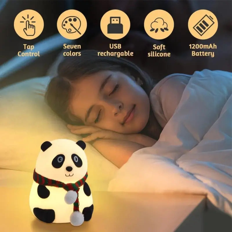 Rechargeable Panda Lamp
